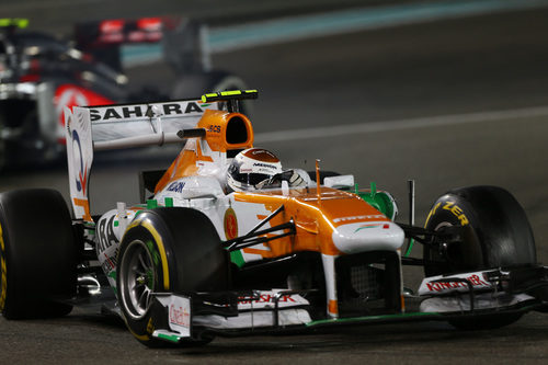 Adrian Sutil acabó décimo la carrera en Abu Dabi