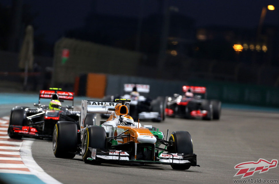 Adrian Sutil completa su stint con el blando