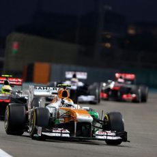 Adrian Sutil completa su stint con el blando