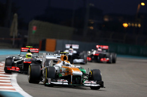 Adrian Sutil completa su stint con el blando