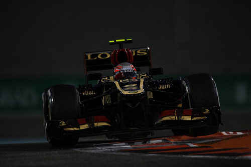 Roman Grosjean se sube por los pianos en Abu Dabi