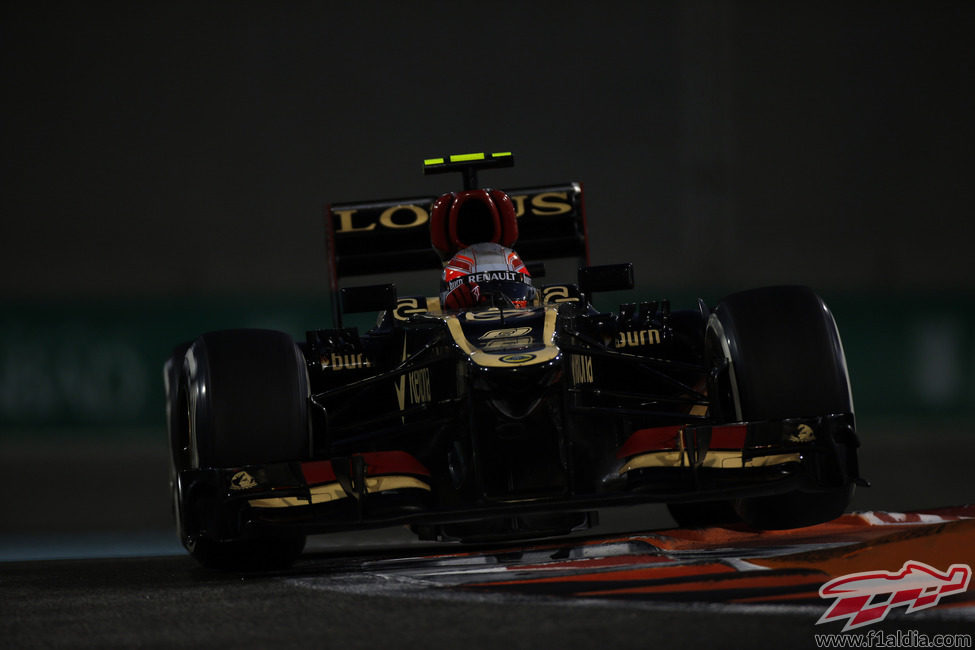 Roman Grosjean se sube por los pianos en Abu Dabi