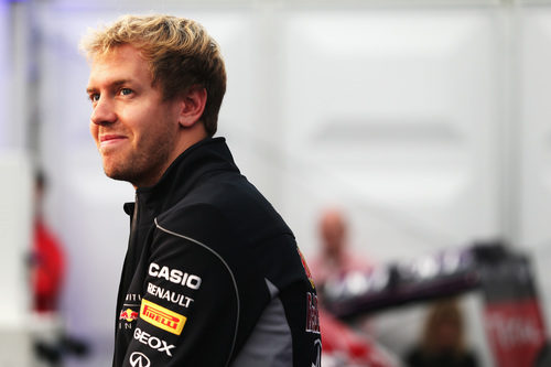Sebastian Vettel, orgulloso ante su equipo