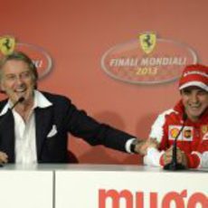 Luca di Montezemolo junto a Felipe Massa