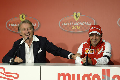 Luca di Montezemolo junto a Felipe Massa