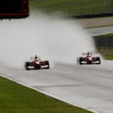 Mucha lluvia en Mugello