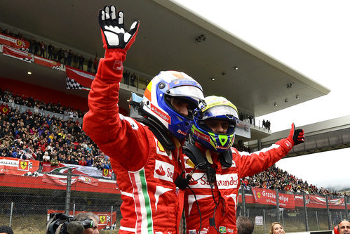 Marc Gené y Felipe Massa en Mugello