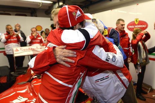 El último abrazo con Luca di Montezemolo