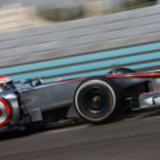 Kevin Magnussen en Yas Marina