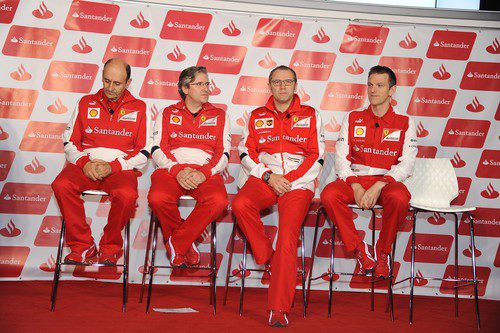 James Allison, Luca Marmorini, Stefano Domenicali y Pat Fry, juntos