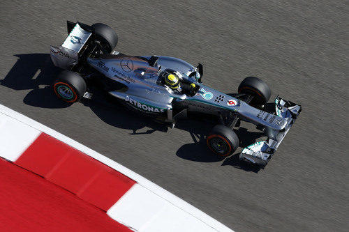 Nico Rosberg acabó el primer día satisfecho