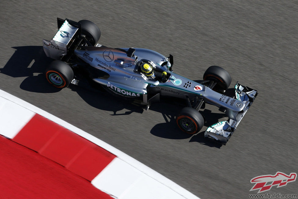 Nico Rosberg acabó el primer día satisfecho