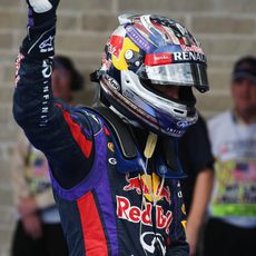 Sebastian Vettel, tras conseguir la pole en Austin