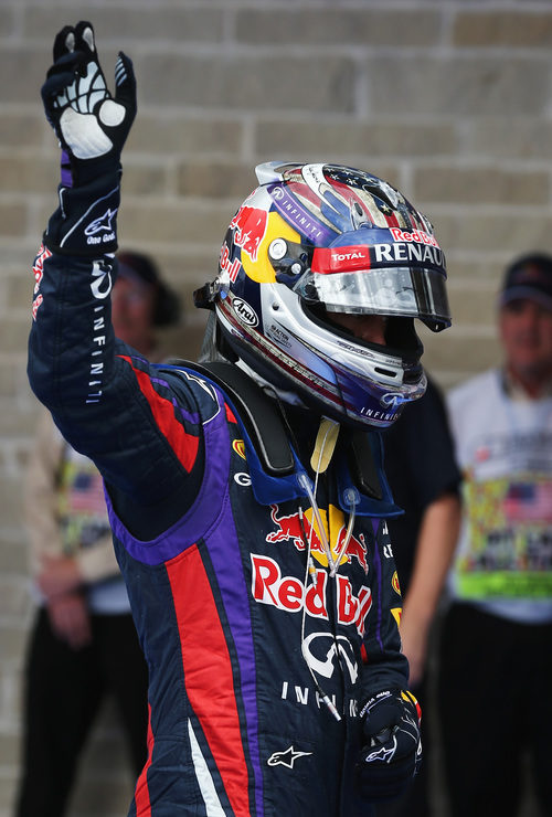 Sebastian Vettel, tras conseguir la pole en Austin