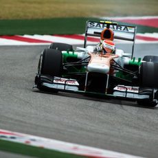 Pasada de frenada de Adrian Sutil