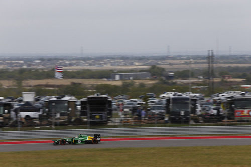 Giedo van der Garde rueda con el compuesto duro