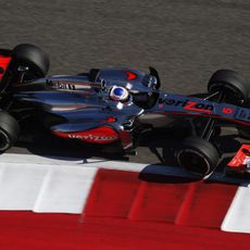 Jenson Button rodando en Austin