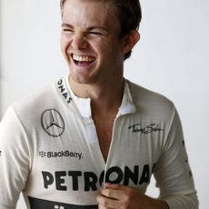 Nico Rosberg se ríe