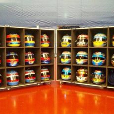Los cascos de Fernando Alonso