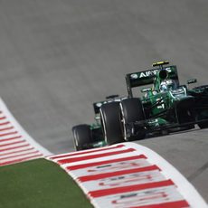 Charles Pic y Giedo van der Garde juntos en la carrera