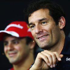 Mark Webber y Felipe Massa, de despedida