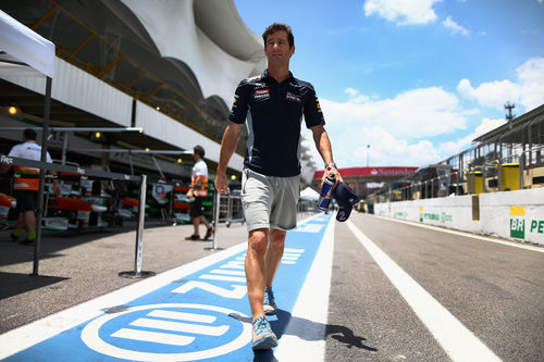 Mark Webber a por su último 'track walk'