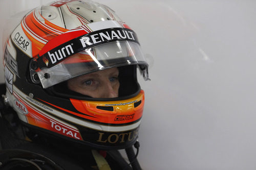 Primer plano de Romain Grosjean