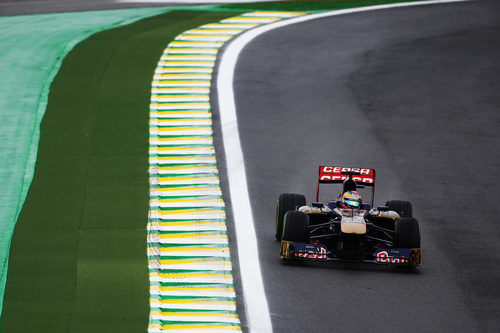 Jean-Eric Vergne durante los entrenamientos libres del viernes en Interlagos