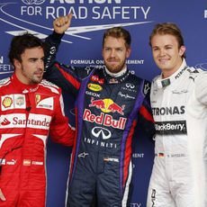 Sebastian Vettel, Nico Rosberg y Fernando Alonso, los más rápidos