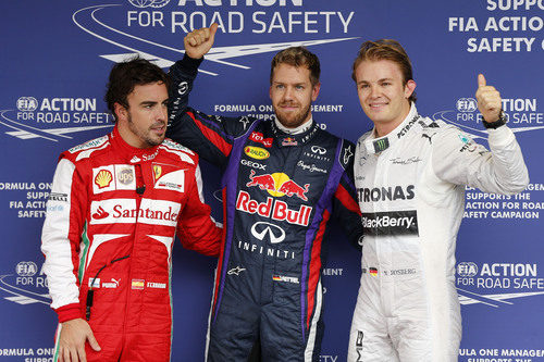 Sebastian Vettel, Nico Rosberg y Fernando Alonso, los más rápidos