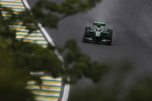 Giedo van der Garde rueda en Interlagos