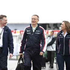 Claire Williams en el paddock de Interlagos