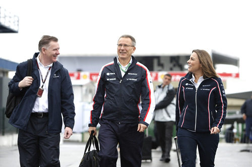 Claire Williams en el paddock de Interlagos