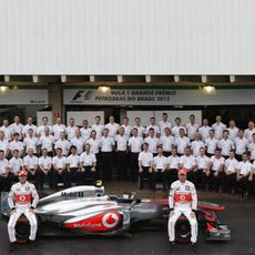 Foto de equipo en McLaren