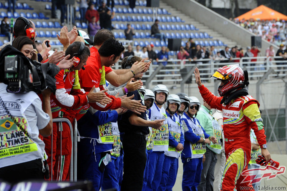 Felipe Massa termina su última carrera con Ferrari