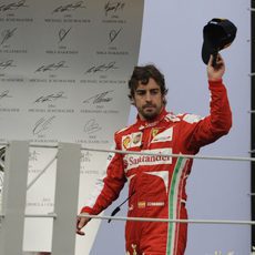 Fernando Alonso sube al podio en Brasil