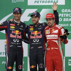 Podio del GP de Brasil 2013