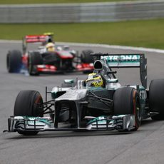 Nico Rosberg no pudo firmar podio en Brasil