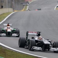 Pastor Maldonado completa su última carrera con Williams