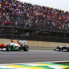 Paul di Resta rozó los puntos en Brasil