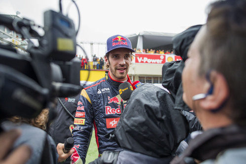 Vergne atiende a los medios tras la Q3 de Brasil 2013