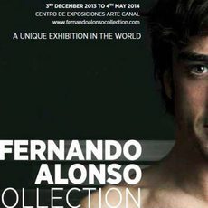Cartel de la exposición Fernando Alonso Collection
