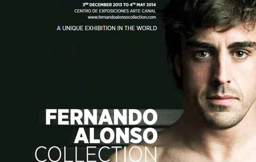 Cartel de la exposición Fernando Alonso Collection