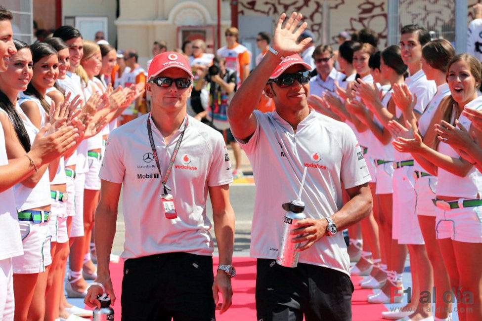 Hamilton y Kovalainen