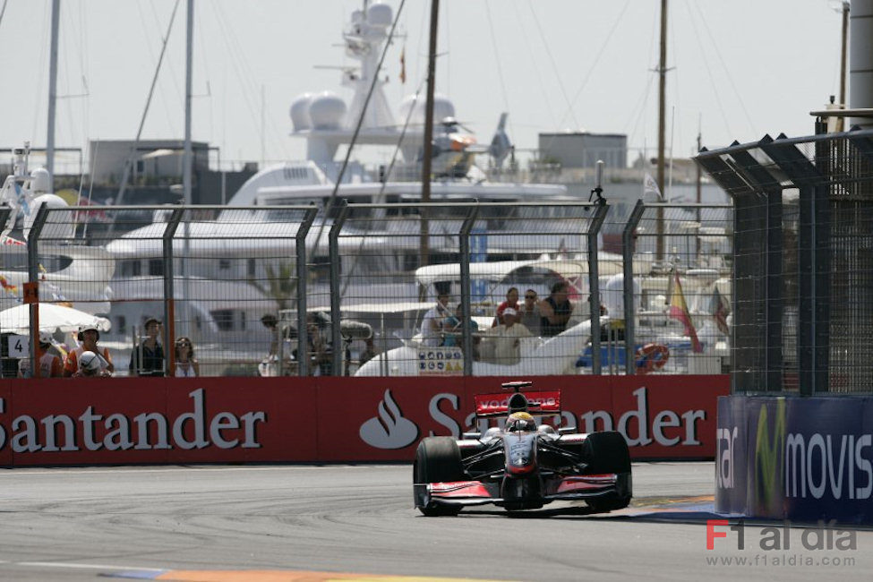 Hamilton en Valencia