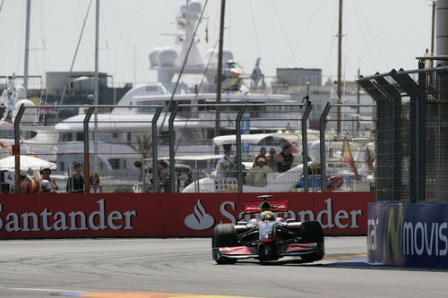 Hamilton en Valencia