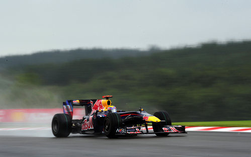 Webber en la pista