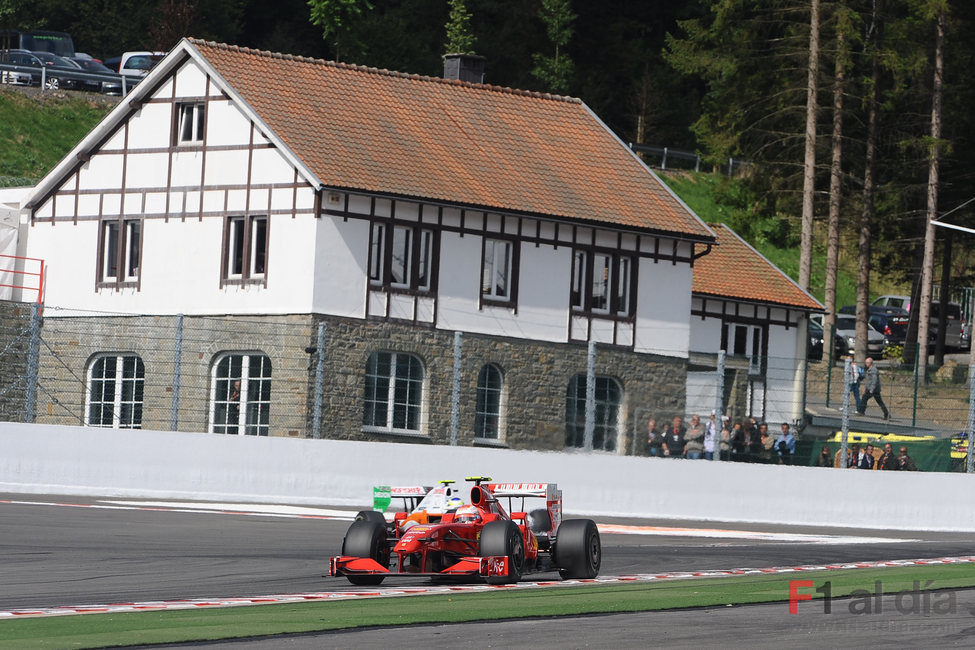 Raikkonen durante la clasificación