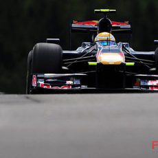 Buemi durante la clasificación