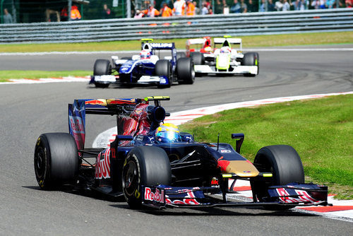 Buemi durante la carrera